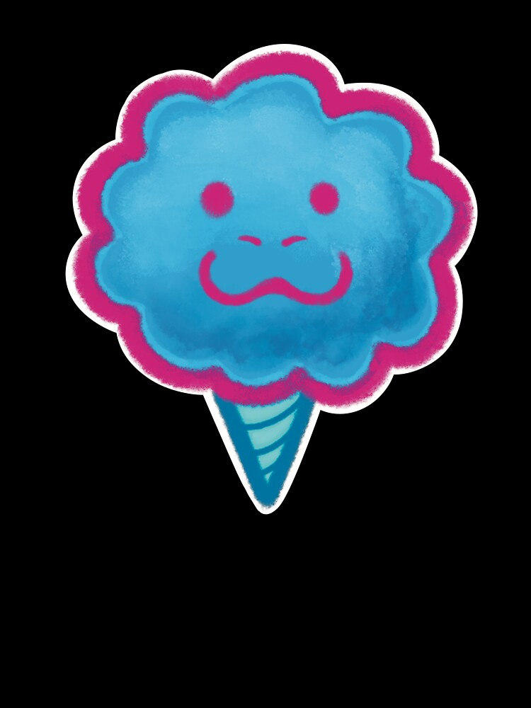 cotton candy seal blue pink lineart by petselkie
