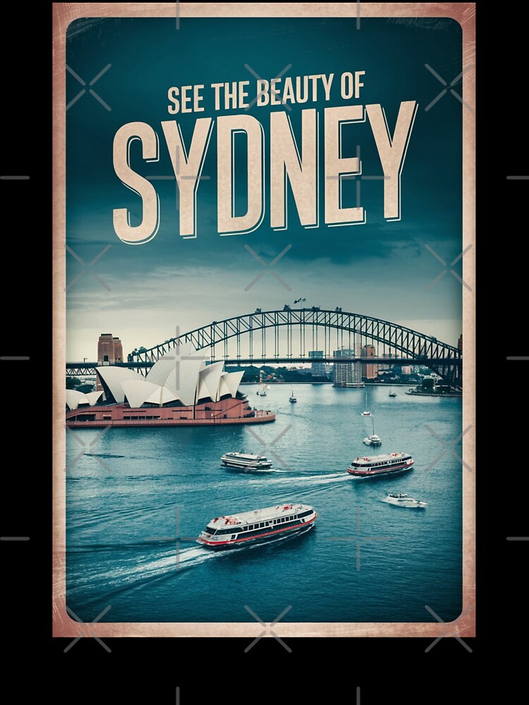 Sydney Vintage Travel Poster by TravelerRat