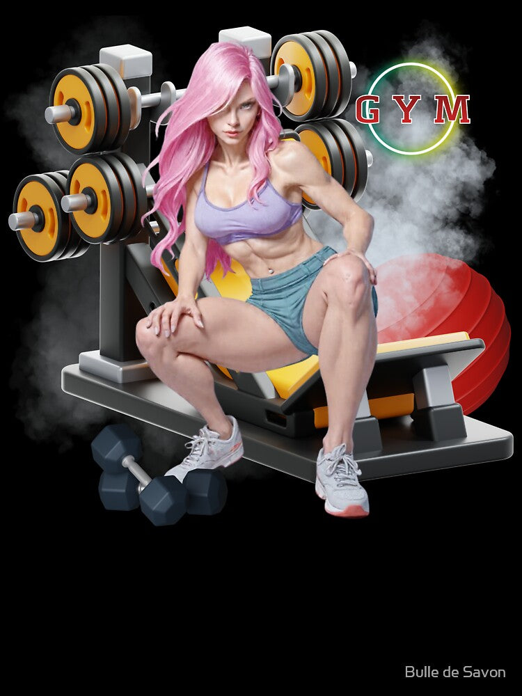 training at the gym by Bulle de Savon