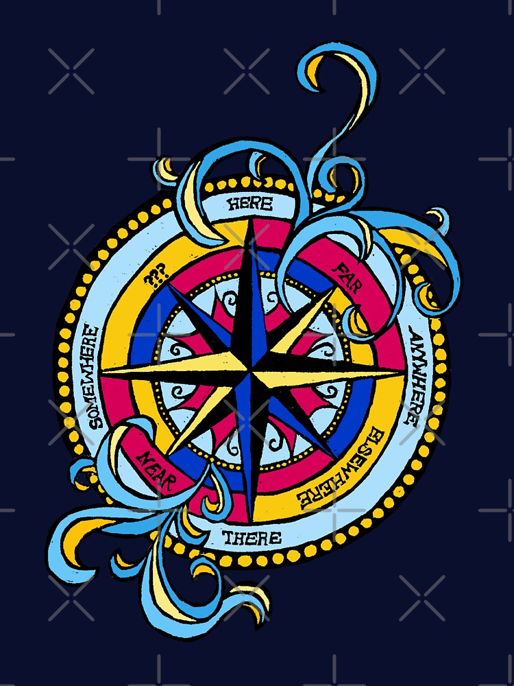 Choose Your Adventure Compass Blue by marieofroumania