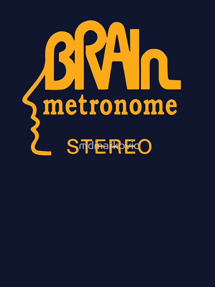 Brain Records logo Krautrock orange by analogue_rock