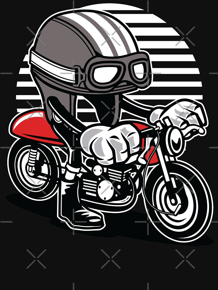 Cafe Racer Helmet Cartoon by Cheap Women's Shirts