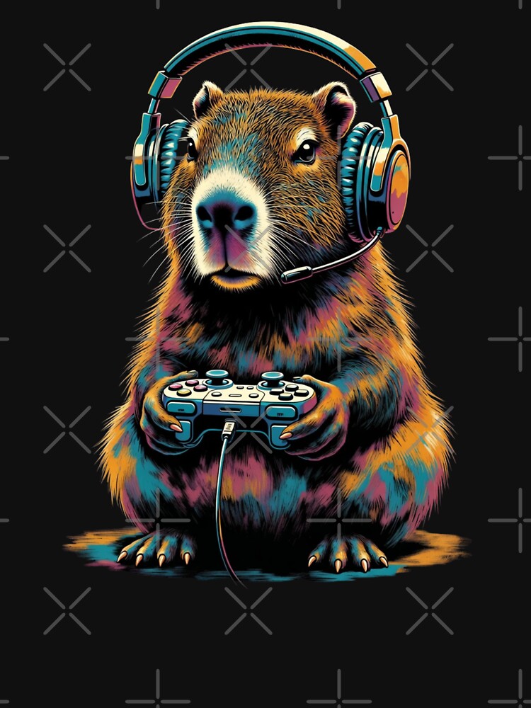 Capybara Gaming Video Game Lover by GrumpySableye
