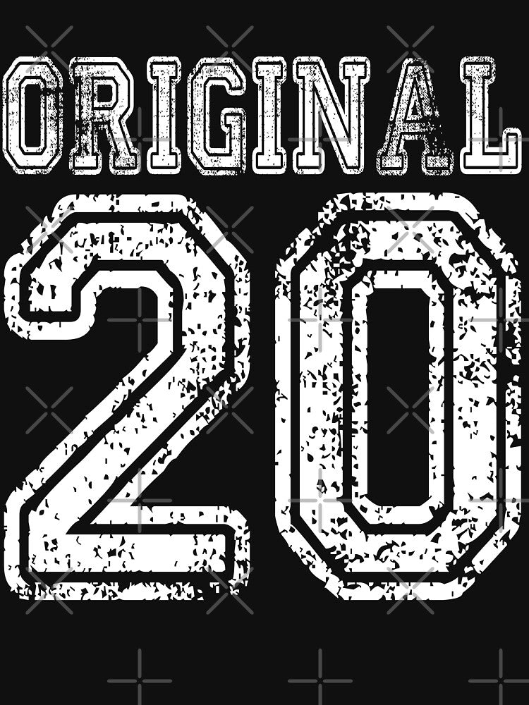 Original 20 2020 1920 T-shirt Birthday Gift Age Year Old Boy Girl Cute Funny Man Woman Jersey Style by arcadetoystore