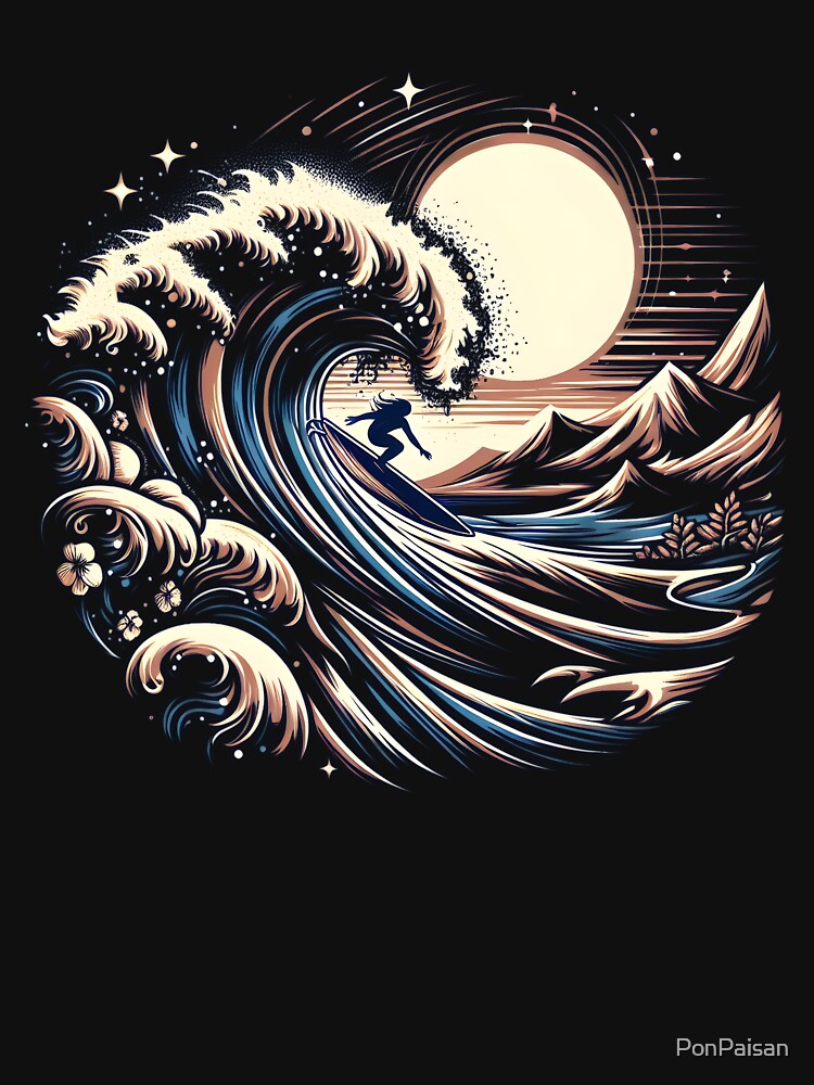 Surfing-Longboard by PonPaisan