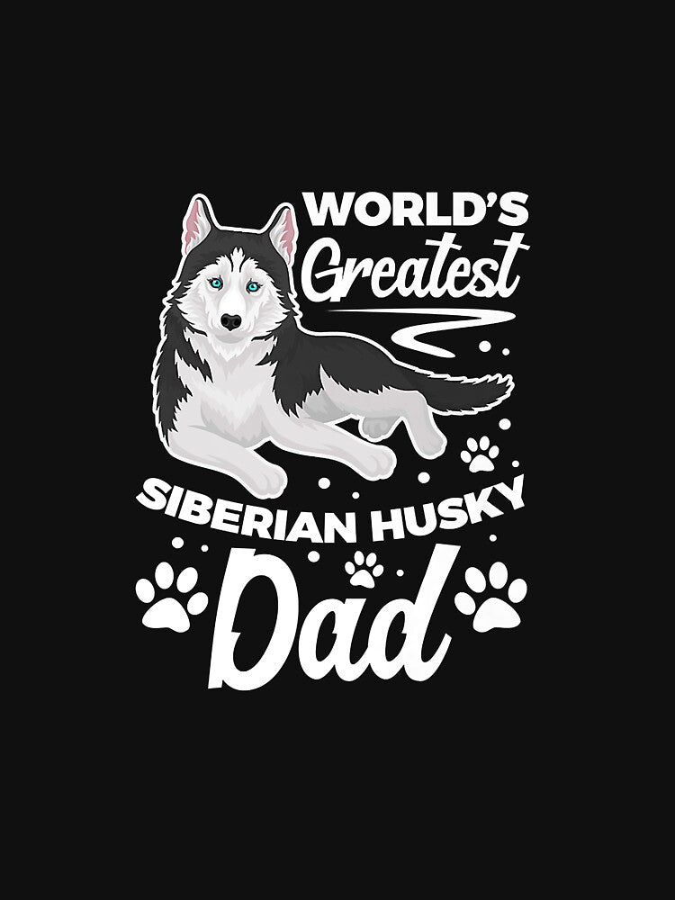 Mens Siberian Husky Dad Funny Dog Dad Father's Day Premium by ivinfarris