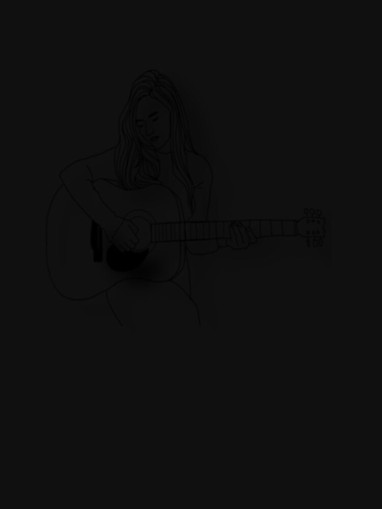 Acoustic Guitar Premium Scoop T-Shirt by KathrinPlatins