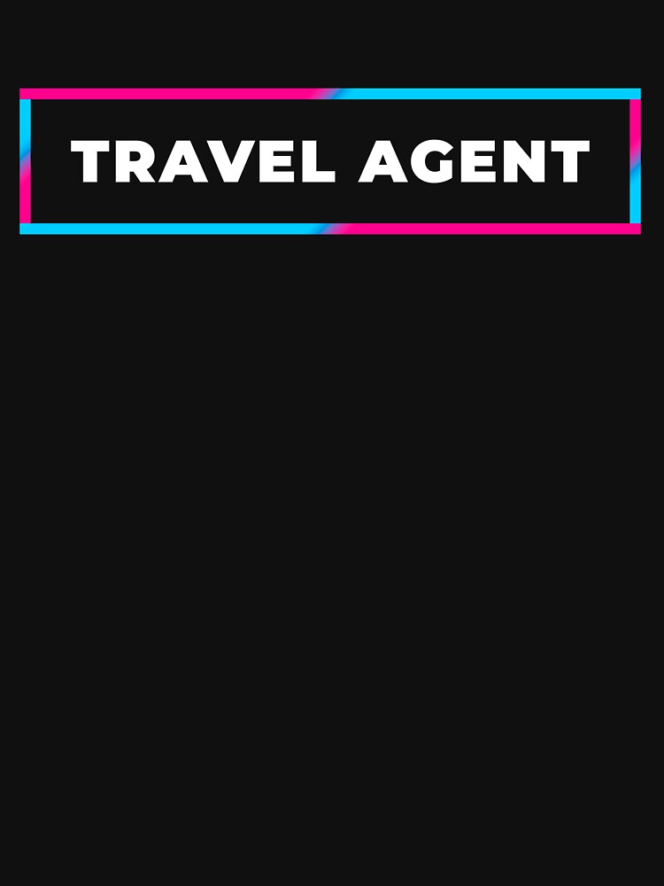 Travel agent retro gradient frame by SVPOD