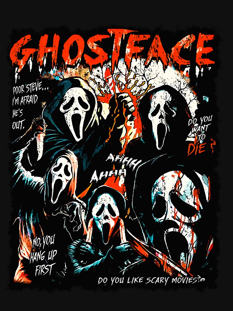 Ghostface Retro 90s Scream Movie Halloween by EstaGutmann