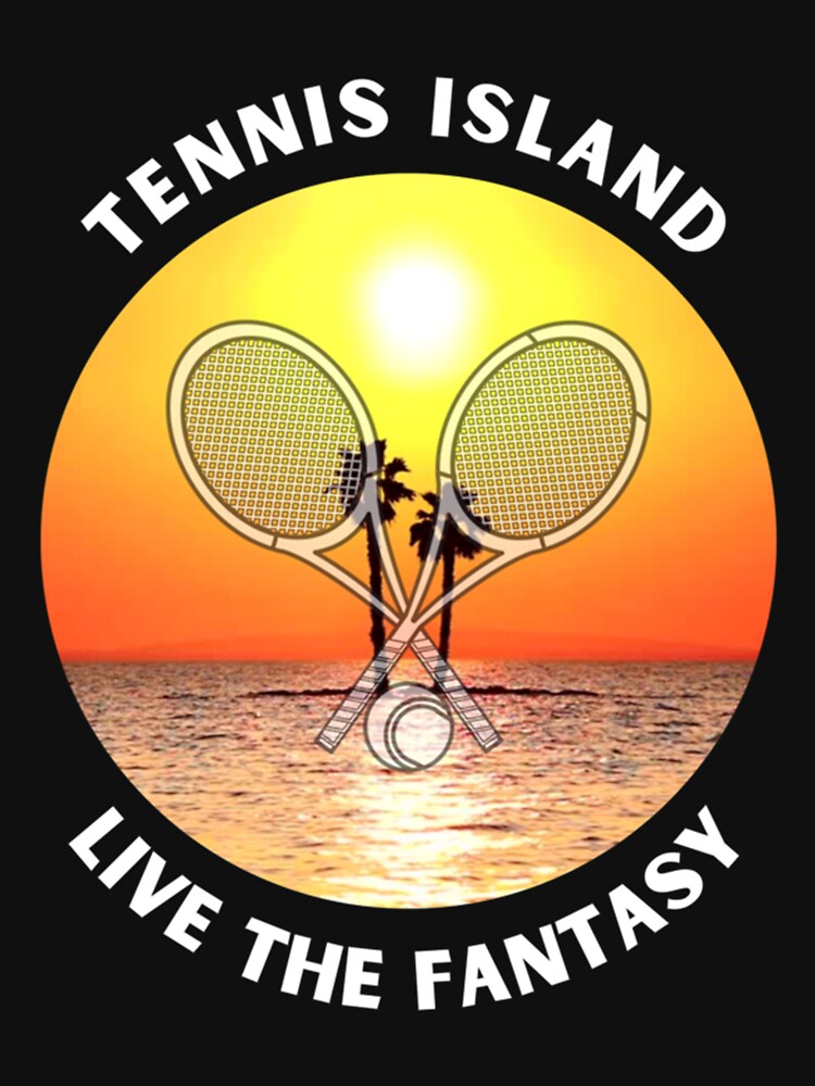 Live The Fantasy Tropical Island Tennis Premium T-Shirt by gloria1os
