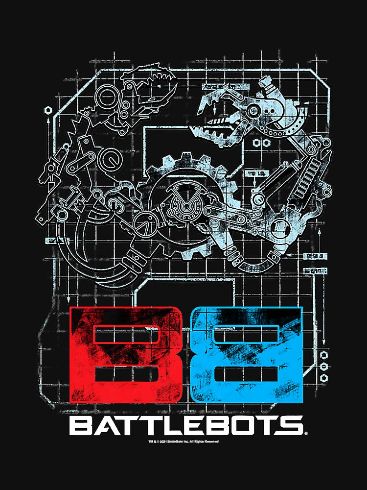 Battle'Bots Robot Schematics Logo Premium by DanielNaderer