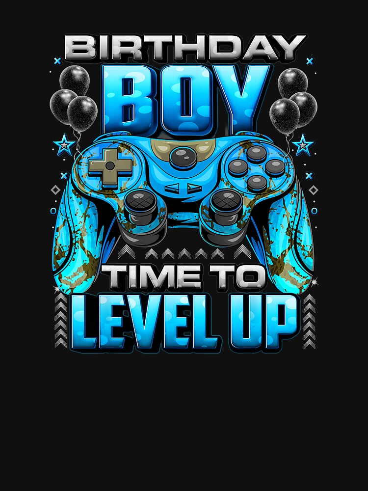 Birthday Boy Gamer Time to Level Up Controller by FGTV2021