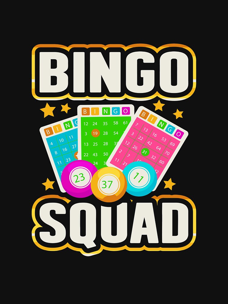 Bingo Squad Lucky Lottery Gambling Player Game Team Gift Long Sleeve T-Shirt by derekvella