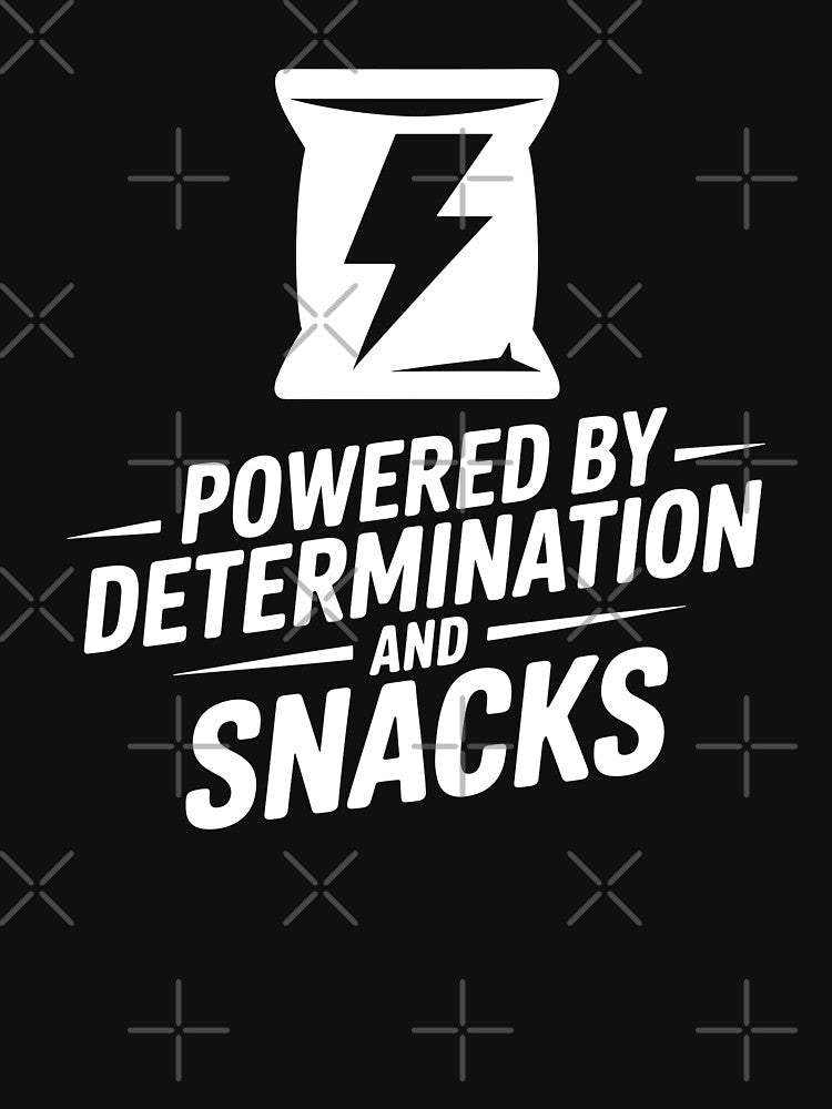 Powered by Determination and Snacks by theartfulaspie