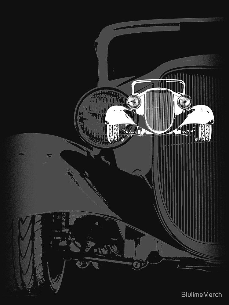1933 Ford Coupe (B&W) by BlulimeMerch
