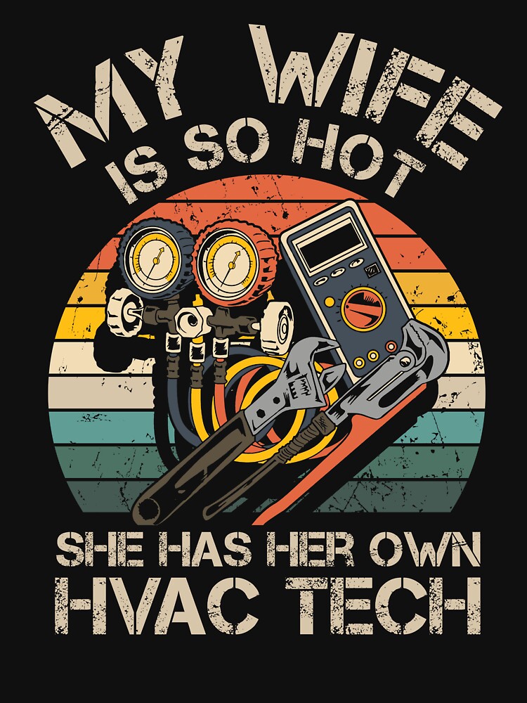 Wife So Hot Have Her Own HVAC Tech HVAC Technician AC Repair by DanielD3D