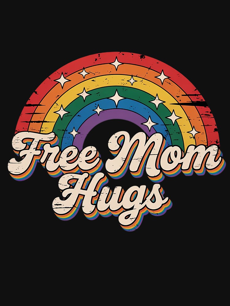 Free Mom Hugs Lgbt Pride Month by SlogariArt
