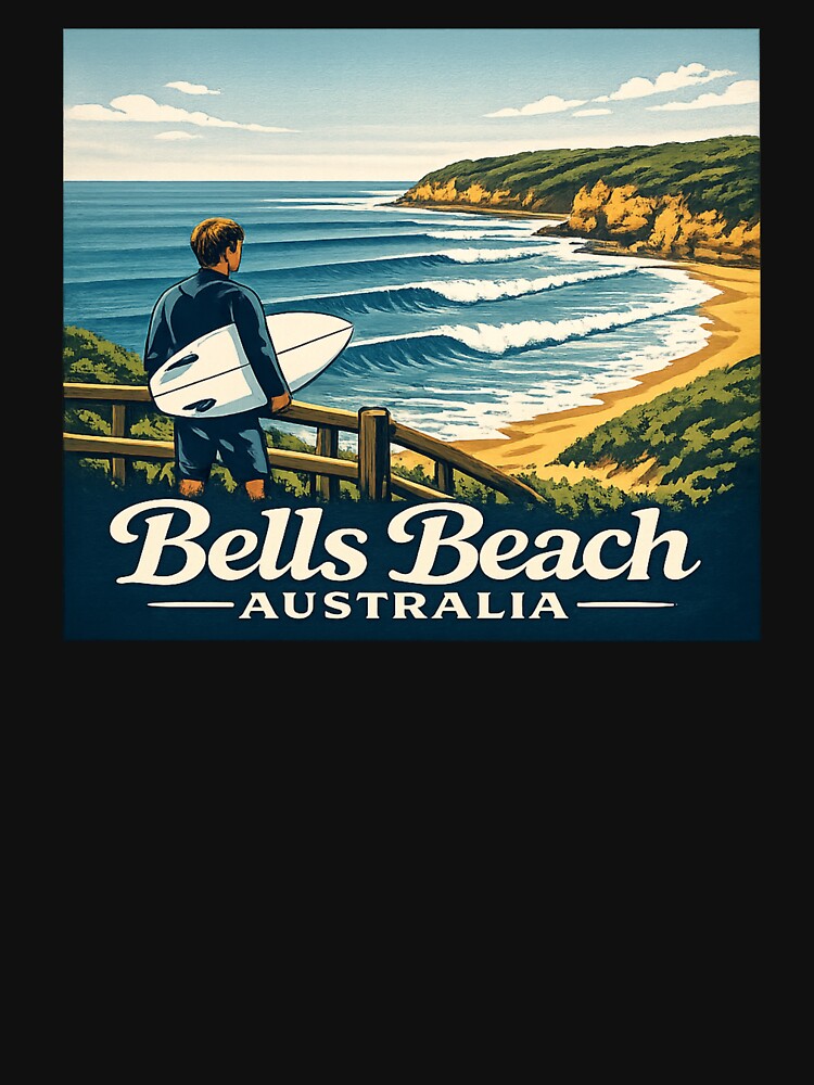 Bells Beach Australia Vintage by VintageImageInc