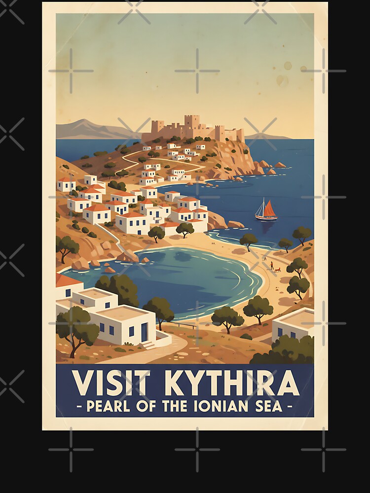 Kythira Greece, Greek Island Vintage Travel Tourism by TravelersGems