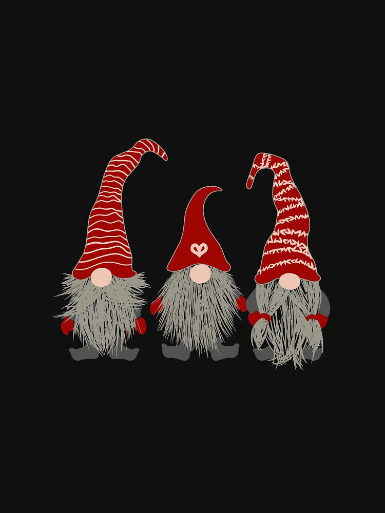3 Nordic Gnomes Swedish Nisse Tomte Christmas Pajama Gift Long Sleeve T-Shirt by zerniakcor