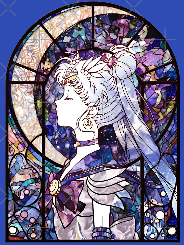 Stained Glass Moon by SchellStation