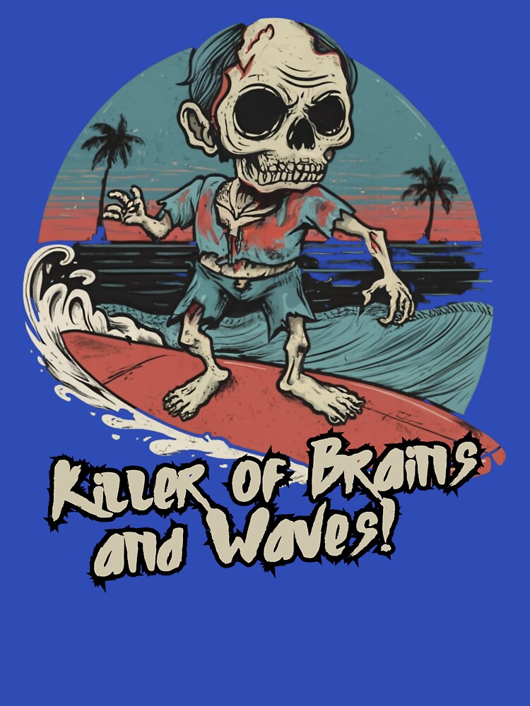 Surfing Zombie, killer of waves and brains, surf by Meandmyshop