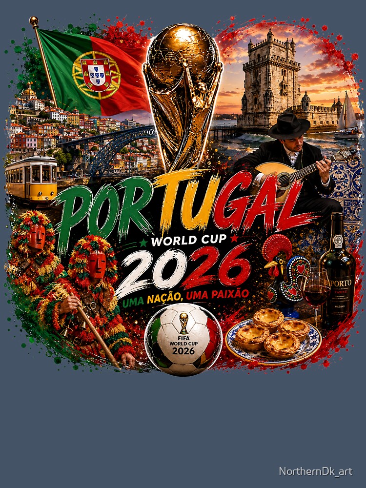 Portugal World Cup 2026 Sticker Design by NorthernDk_art