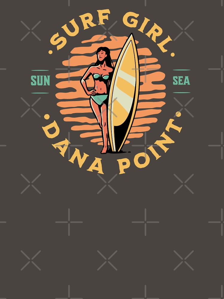 Surfer Girl Surfing Dana Point California by CattlettArt