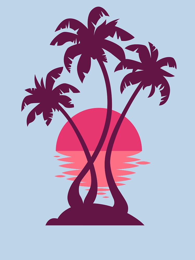 3 Palm Sunset by Wayne Minnis
