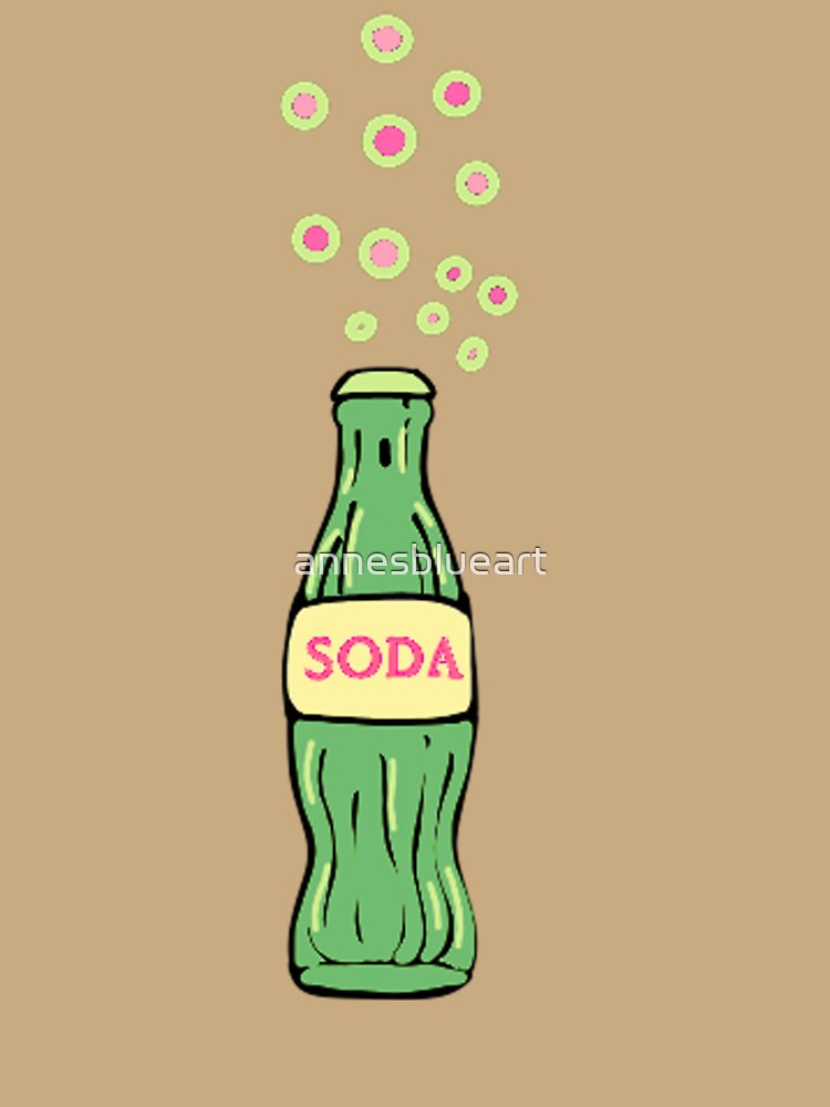 soda bottle by annesblueart