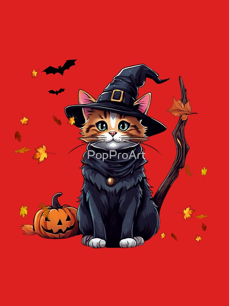 Wizard Cat in the Autumn Night. by PopProArt