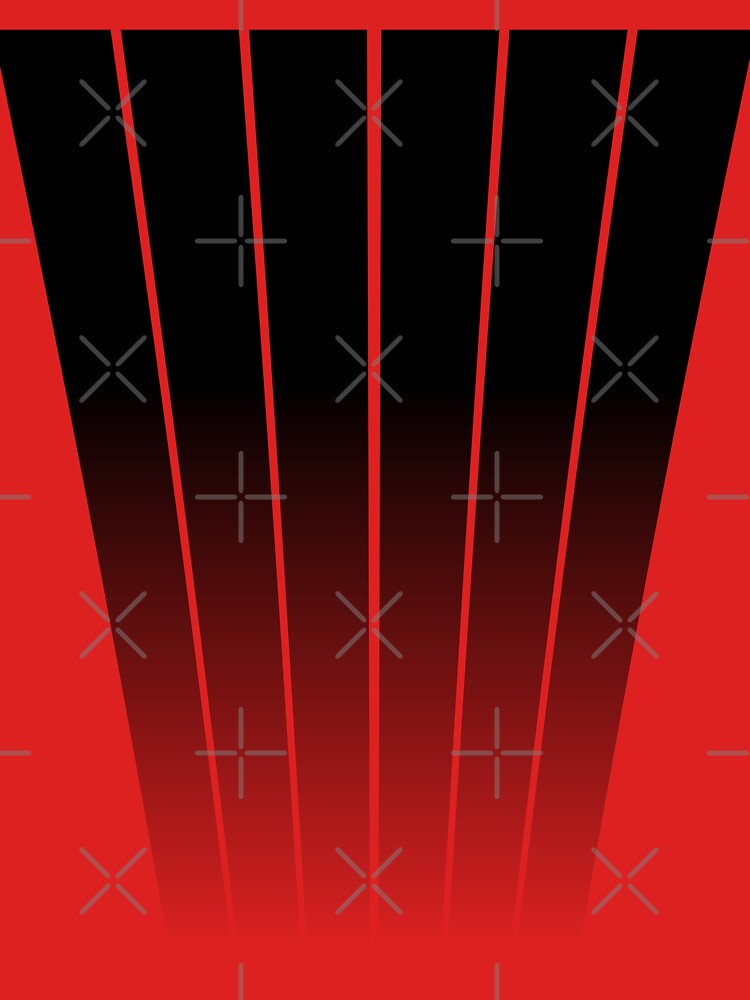 MINIMALIST GEOMETRIC VERTICAL LINES DESIGN - BLACK by CuPensky