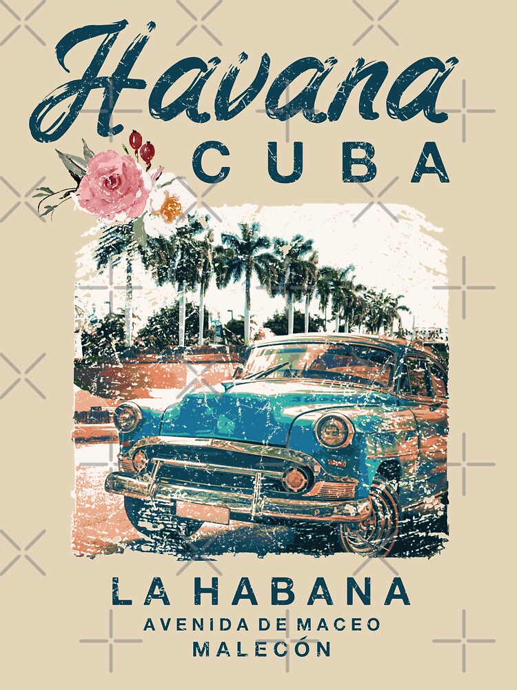 CUBA Havana Classic Car La Habana Vintage Cuban by IronEcho