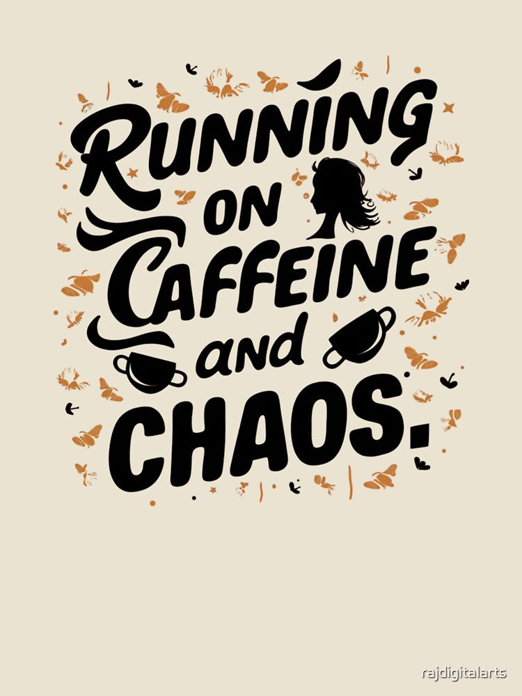 running on caffeine by rajdigitalarts