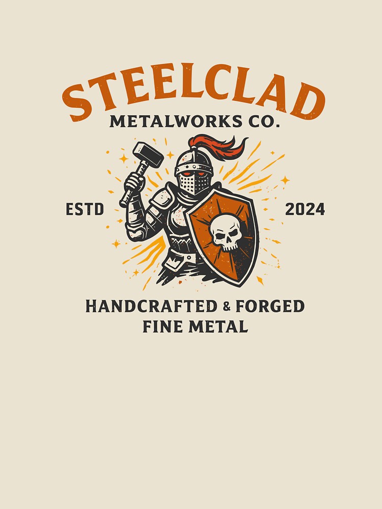 Steelclad Metalworks Co. T-Shirt by Matinez Pink