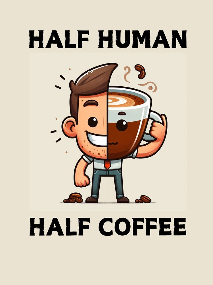 Half human half coffee by NanaCrafted