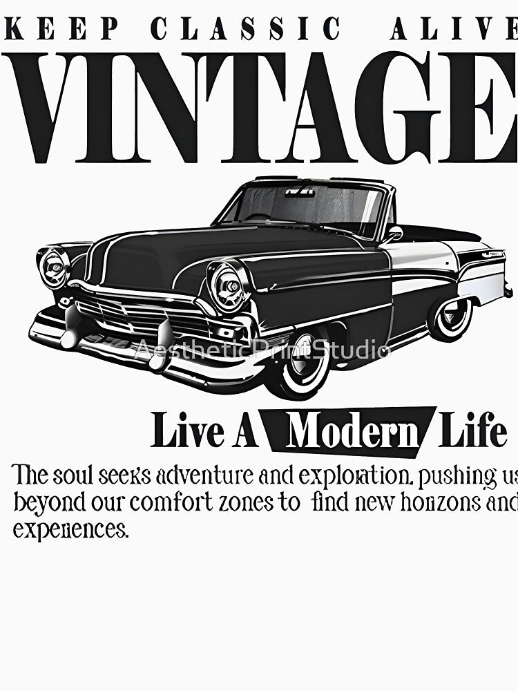 Vintage Car Classic by AestheticPrintStudio