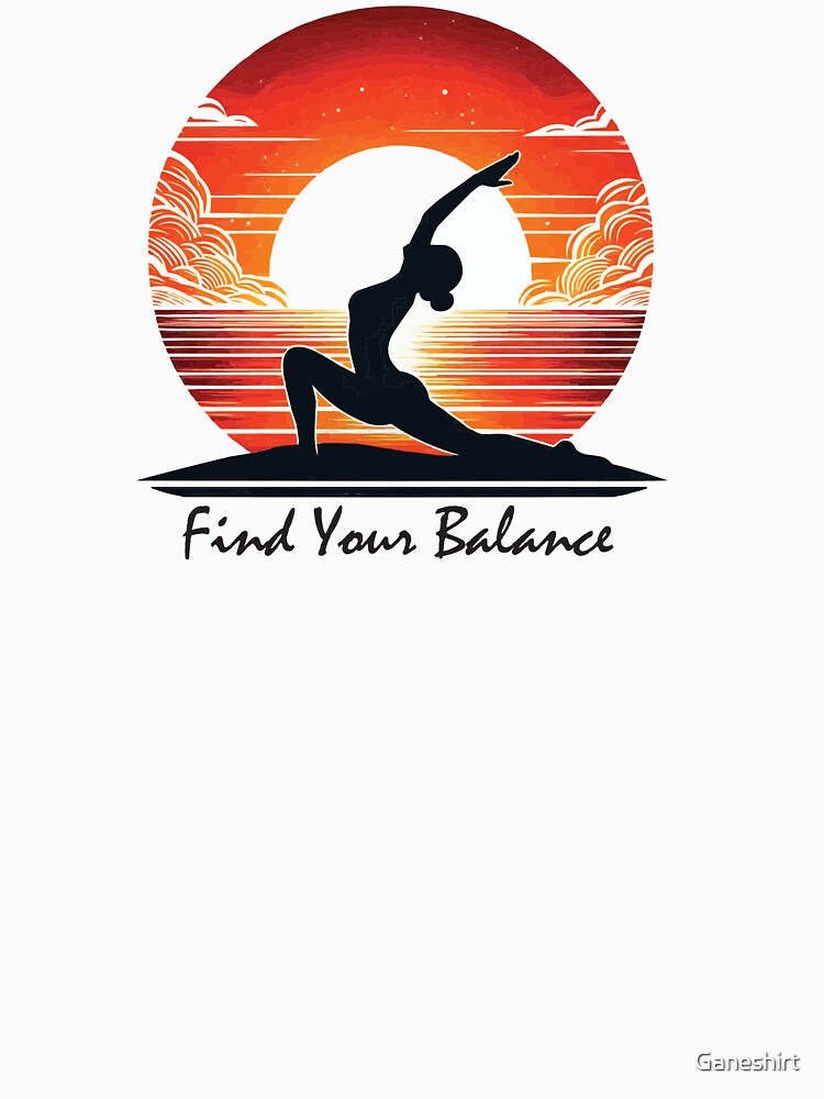 Find your balance - Yoga for women by Ganeshirt