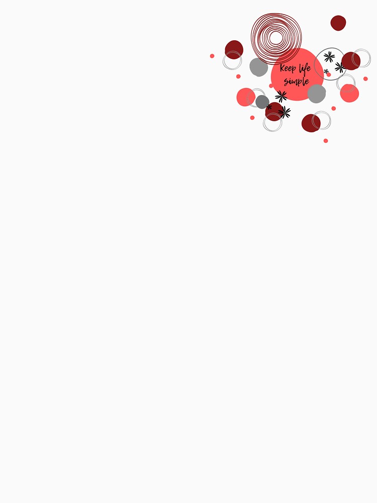 Retro Geometric Pattern (red) by Dorina Larsdotter