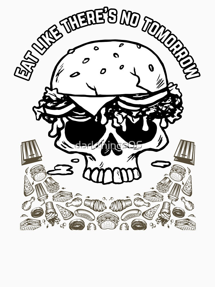 eating burger by darkthings design
