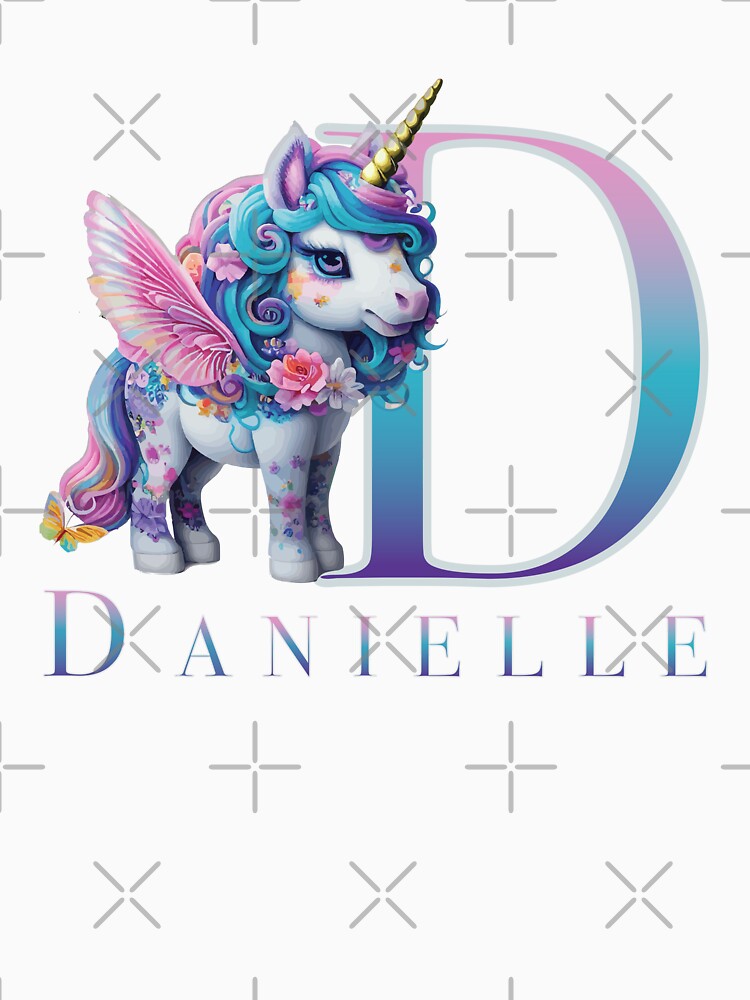 Danielle name with a cute unicorn by Lubellebubble20