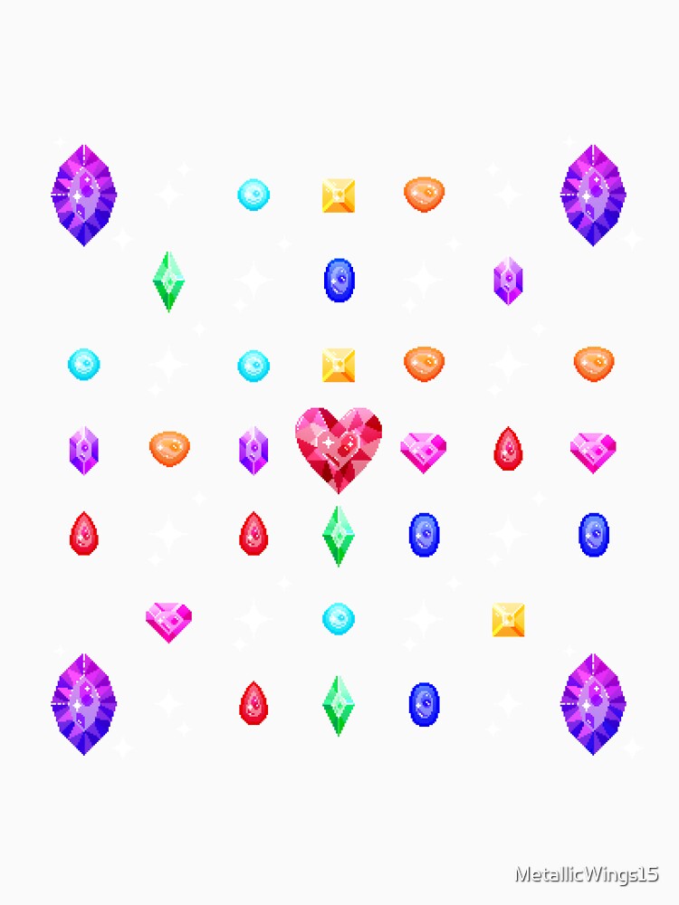 Pixel Gem Pattern by MetallicWings15