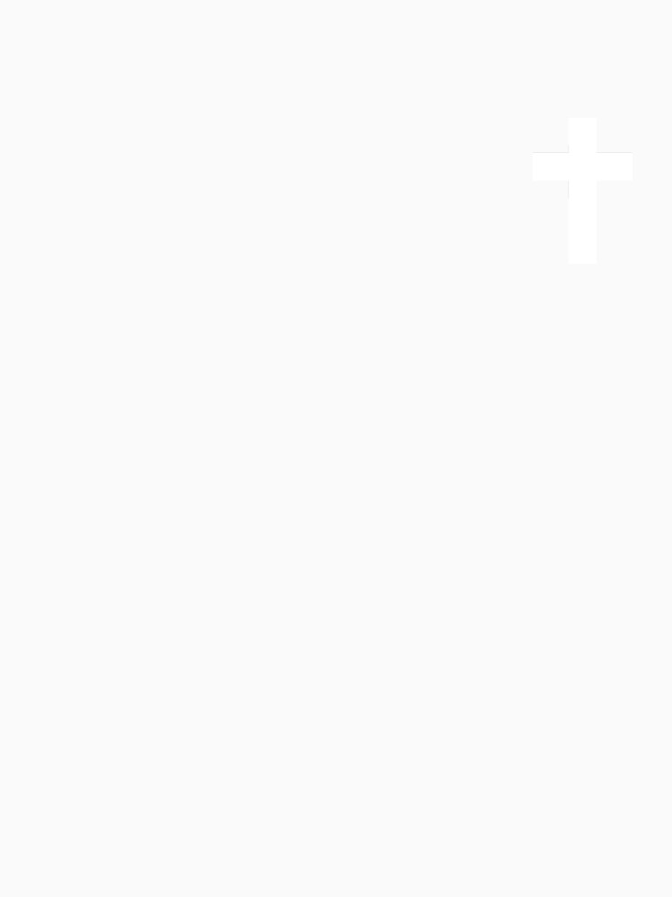 White CrossPocket Patch T-Shirt for Men and Women by AllStarMerch