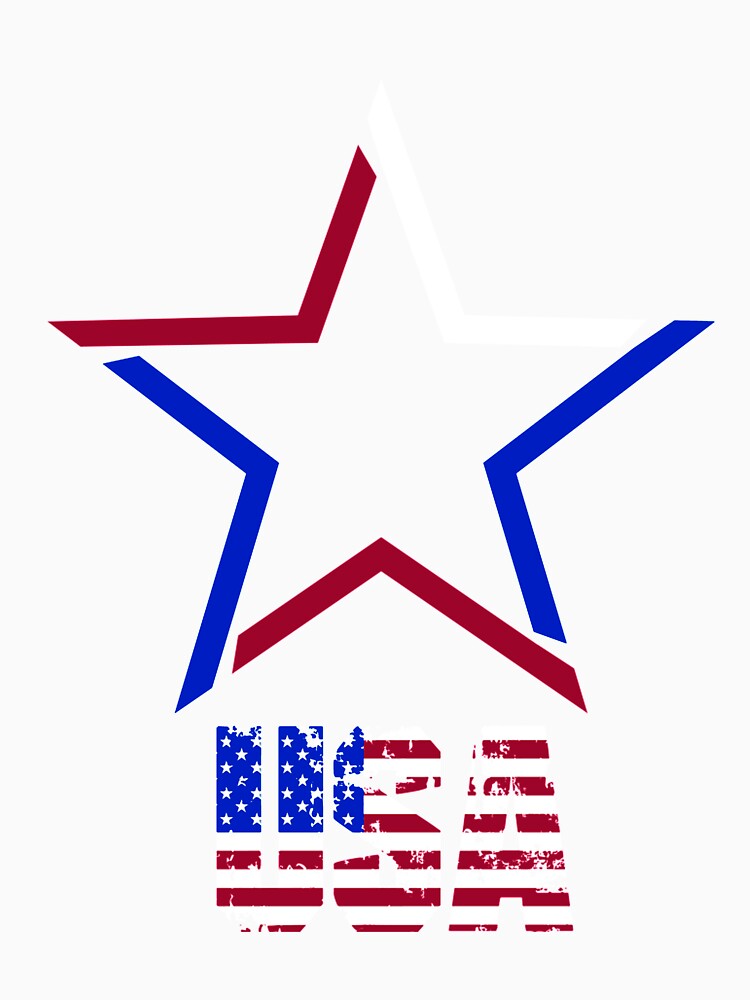 Star | USA T-Shirt for Men and Women by AllStarMerch