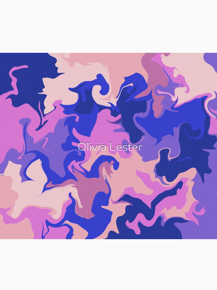 Cotton Candy Psychedelic Swirls by Olivia Lester