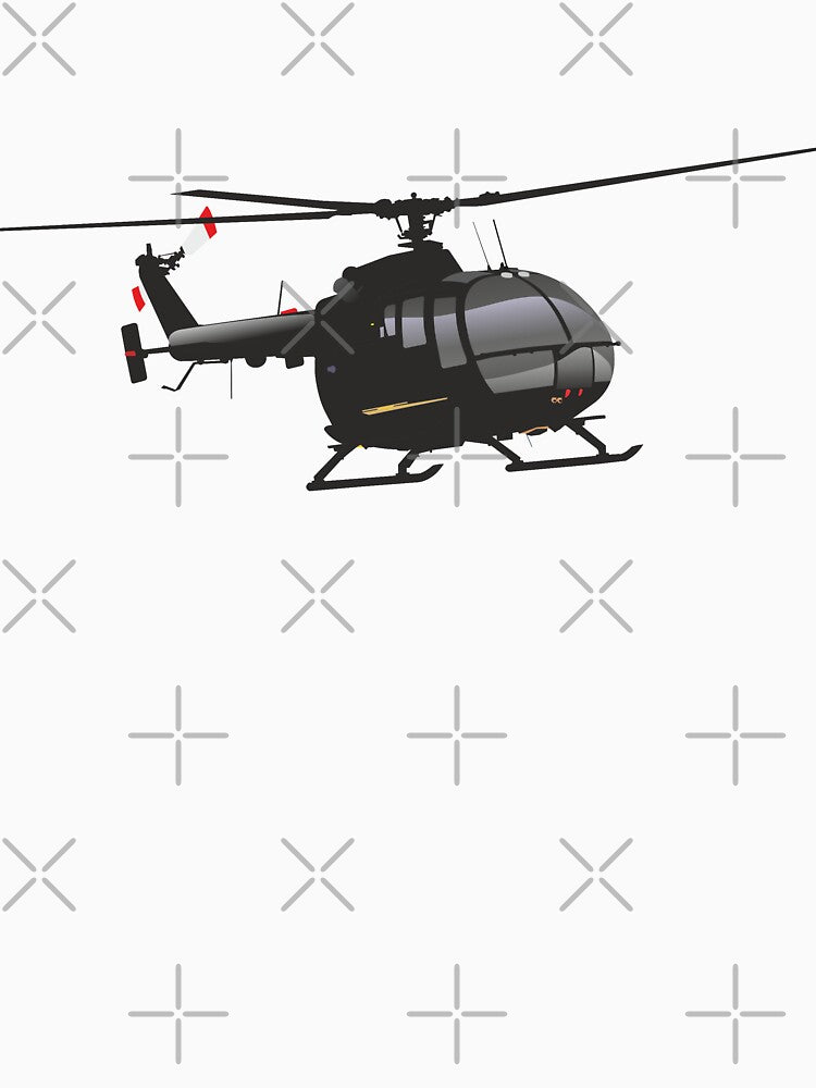Black German Helicopter Bo105 by NorseTech