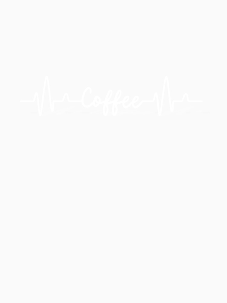 Coffee Heartbeat White by Nirmay Creations