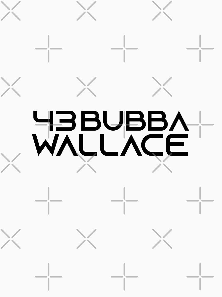 Bubba Wallace Car Number 43 Slim Fit T-Shirt by allalsimmou