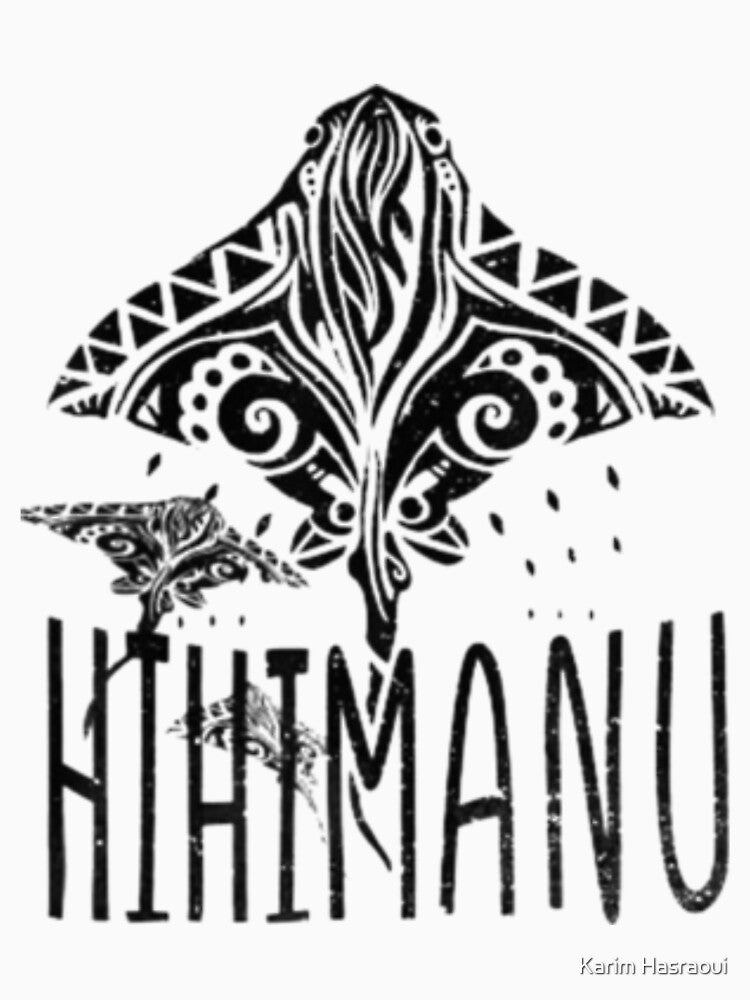 Hawaiian Hihimanu T Shirt by Karim Hasraoui