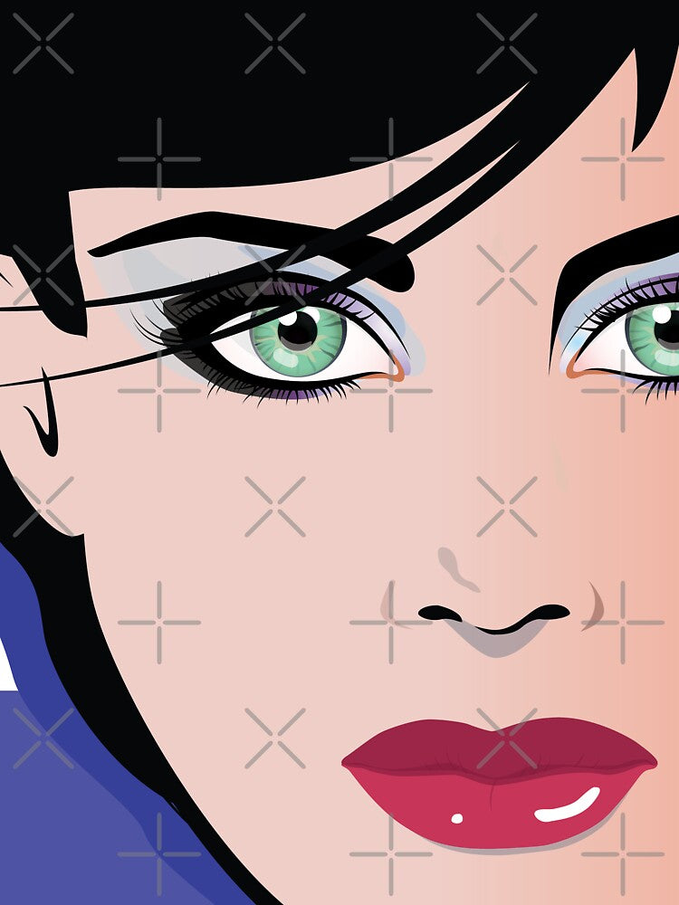 Pop Art Woman Beautiful Girl Bettina by Frank Schuster